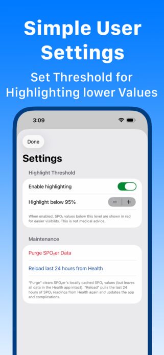 iOS App - Settings